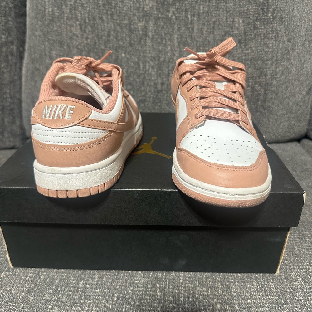 Nike Blush and White Low-Tops